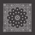 Standard Black Stonewash Paisley Bandanna